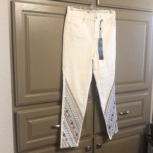 NWT DG2 embroidered jeans